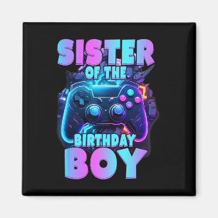 Av födelsedagspojken Matching Video Game Birthday Magnet