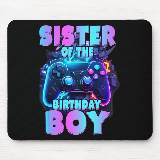 Av födelsedagspojken Matching Video Game Birthday  Musmatta (Framsidan)