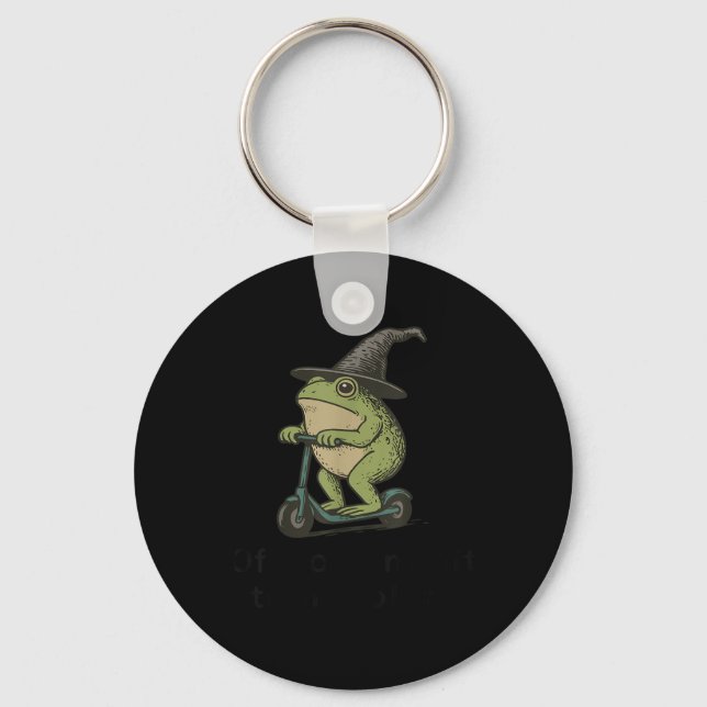 Av för att binda Tom Foolery Frog, Lustigt Whimsic Nyckelring (Framsida)