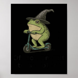 Av för att binda Tom Foolery Frog, Lustigt Whimsic Poster