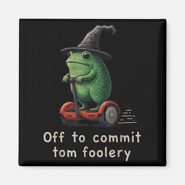 Av för att göra Tom Foolery Frog Magnet (Framsidan)