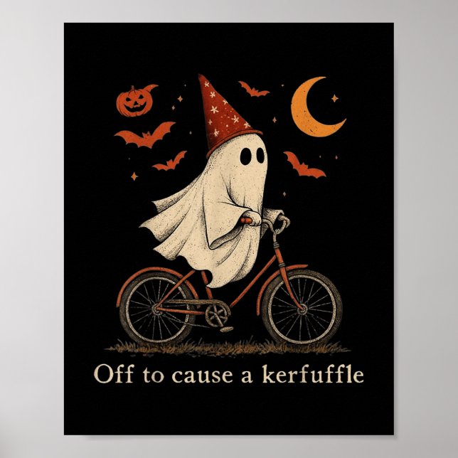 Av för att orsaka en Kerfuffle Ghost Poster (Framsidan)