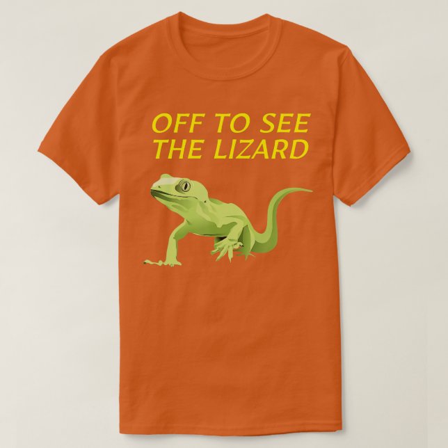 Av för att se ödlan t shirt (Design framsida)