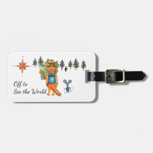 Av för att se World Acrylic Luggage Tag Bagagebricka
