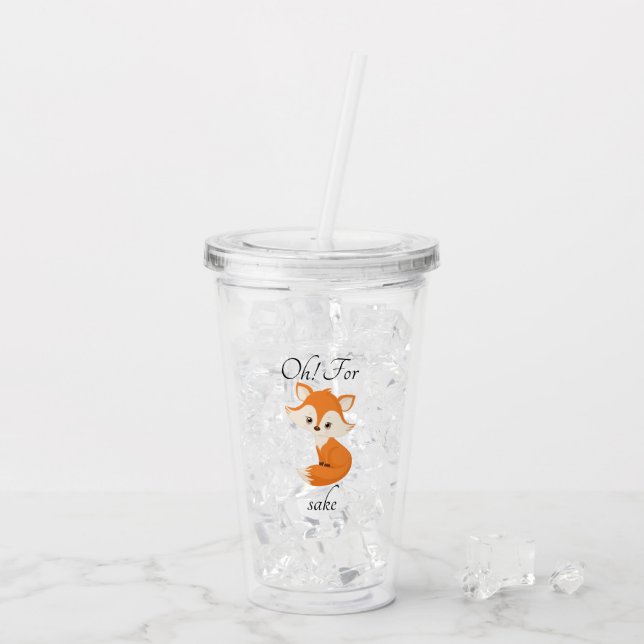 Av för foxekaksljus take away mugg (Baksida Ice)