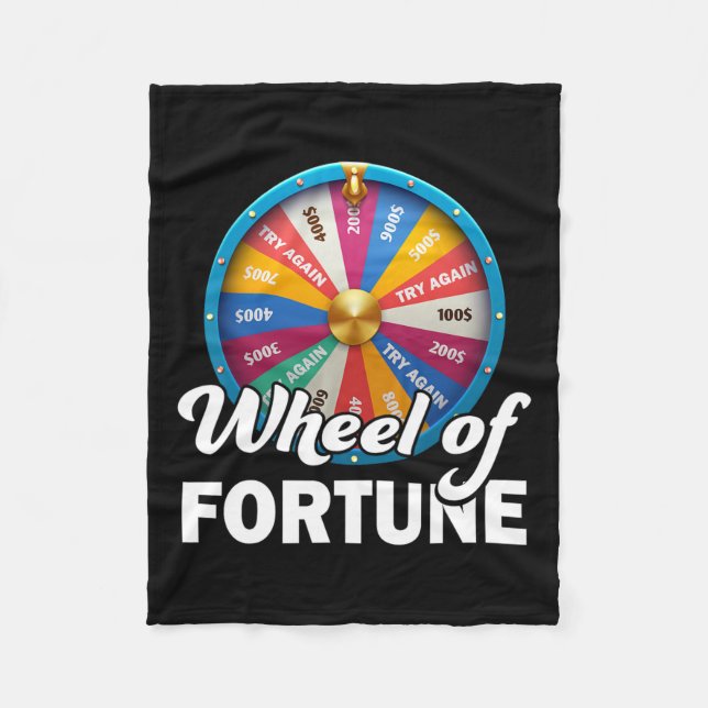 Av Fortune Clothes Fars dag Wheel of Fortune Da Fleecefilt (Framsidan)