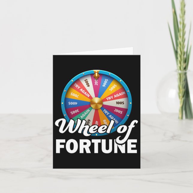 Av Fortune Clothes Fars dag Wheel of Fortune Da Kort (Framsida)