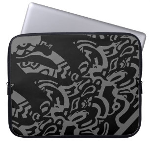 av "glöd" B&W-Abstrakt Laptop Sleeve