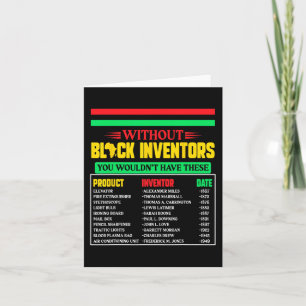 Av glömd Black Inventors Black History Månad 5 Kort