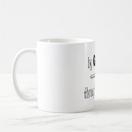 Av Grace through Faith Bible Verse Kaffemugg