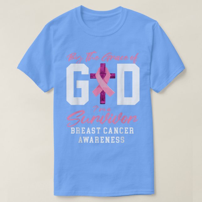 av Guds nåd Im, en överlevande bröstcancer Ch T Shirt (Design framsida)