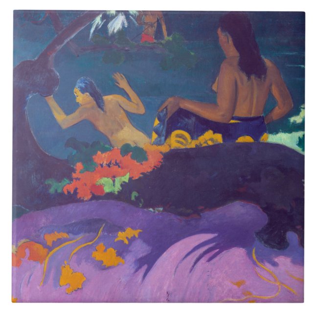 Av havet, Gauguin Kakelplatta (Framsidan)