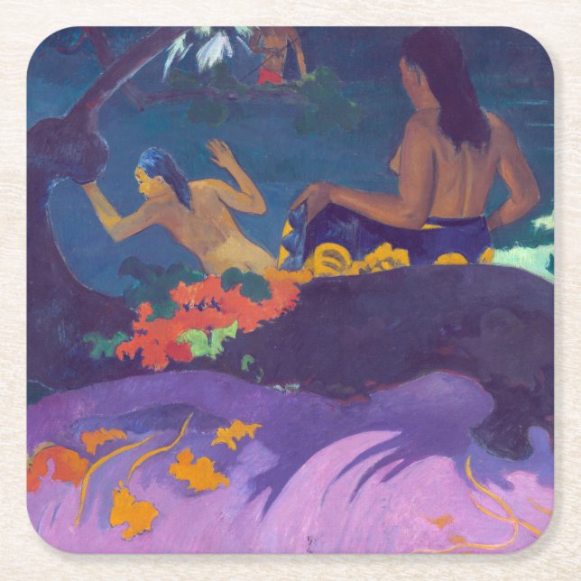 Av havet, Gauguin Underlägg Papper Kvadrat (Framsidan)