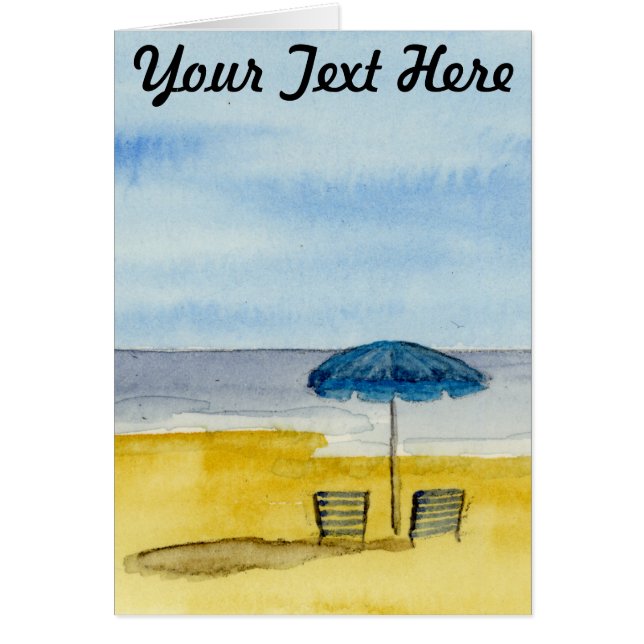 av havet hälsningskort (Framsidan)