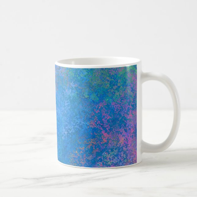 Av havsalkohol Bläck, Abstrakt Akrylvitlök Kaffemugg (Höger)