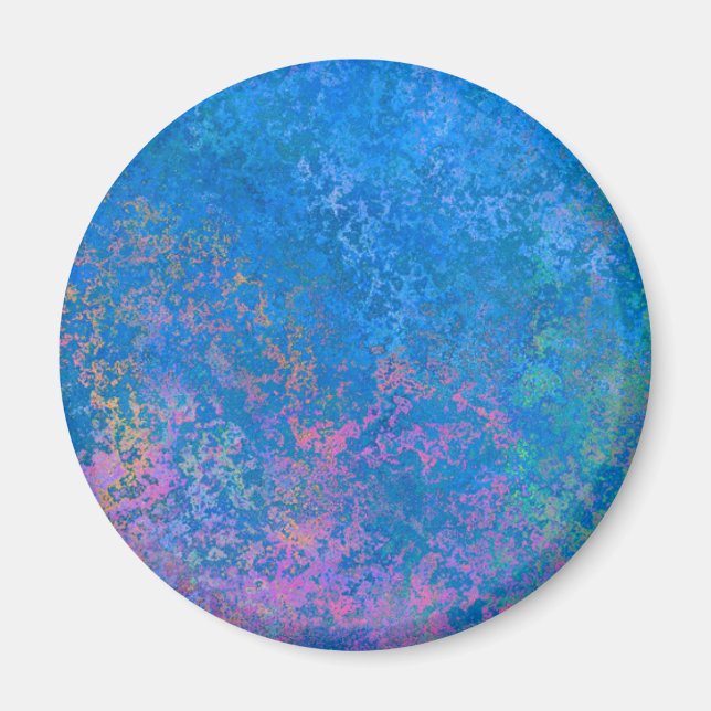 Av havsalkohol Bläck, Abstrakt Akrylvitlök Magnet (Framsidan)