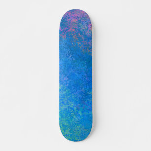 Av havsalkohol Bläck, Abstrakt Akrylvitlök Mini Skateboard Bräda 18,5 Cm