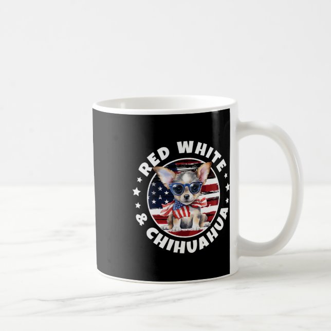 av Hund Funny Patriotic Red Kaffemugg (Höger)