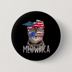AV Juldagen Självständighet Meowrica meowrica Cat Knapp