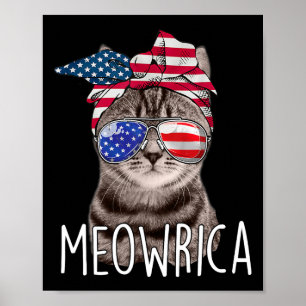 AV Juldagen Självständighet Meowrica meowrica Cat Poster
