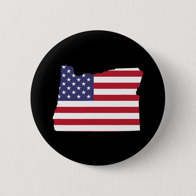 av juli 2011: Oregon-staten Amerikanska Flagga Par Knapp (Framsida)