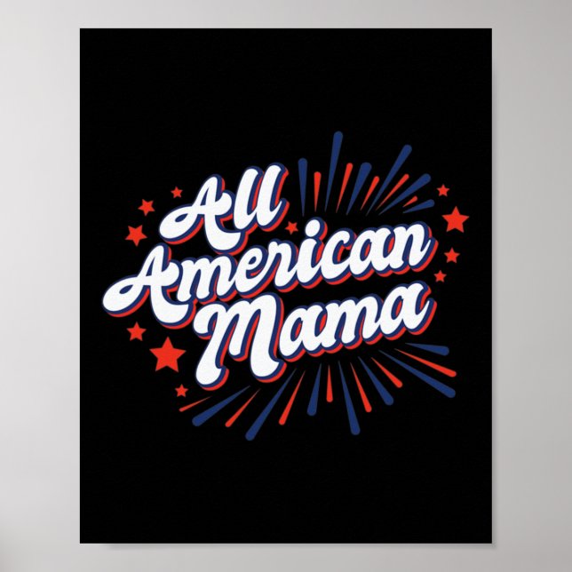 av juli USA Independence day - alla amerikanska Ma Poster (Framsidan)