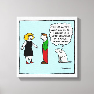 Av Kanvastrycket Leash - Nice Dress Canvastryck