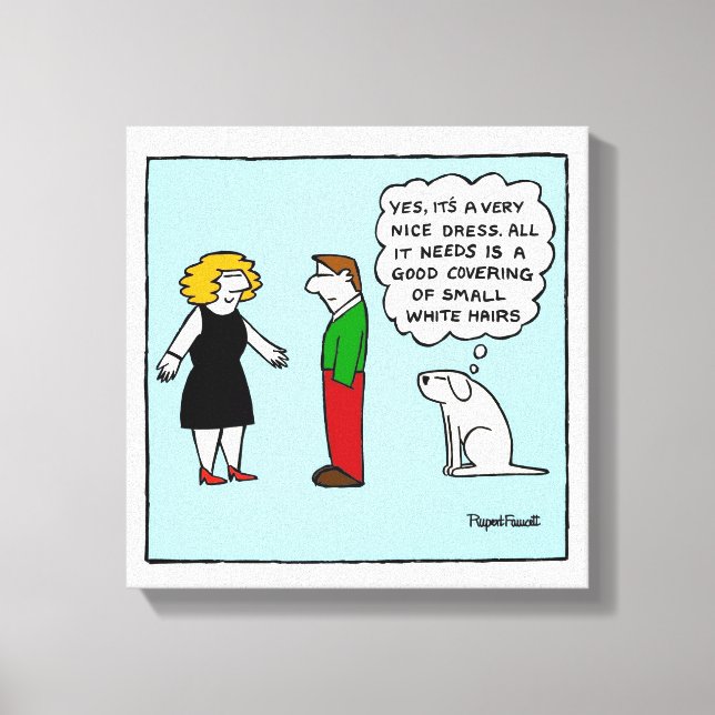 Av Kanvastrycket Leash - Nice Dress Canvastryck (Framsida)