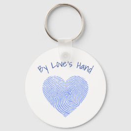 Av Kärlek Hand Fingerprint Keychain Nyckelring