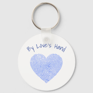 Av Kärlek Hand Fingerprint Keychain Nyckelring