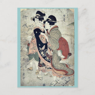 av Kitagawa, Utamaro Ukiyo-e. Vykort
