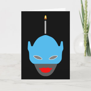 Av-K'laard Clupkitz Birthday Hälsning, Earthling! Kort