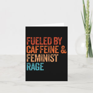 av koffein och feministisk rösträtt kvinnlig femin kort