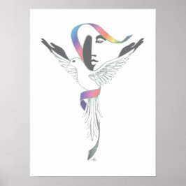 Av kvinnor, vit duva poster