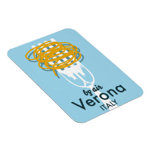 Av Luft Verona-Italiens återreseaffisch. Magnet