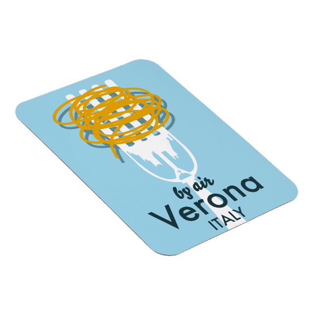 Av Luft Verona-Italiens återreseaffisch. Magnet (Högersidan)