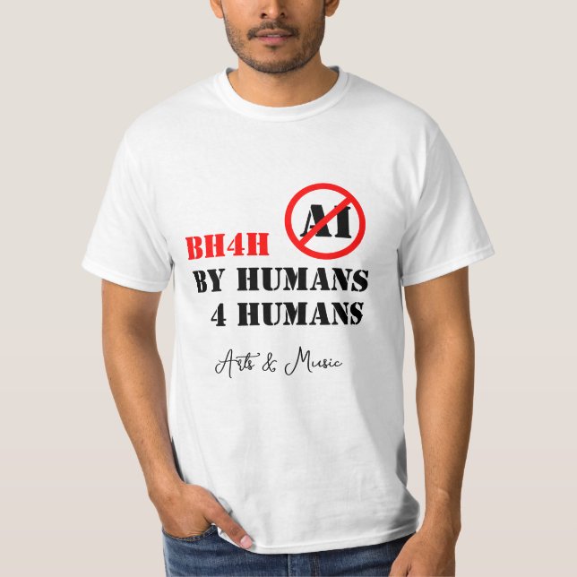 Av människor 4 Humaner/Konstnärliga och musikalisk T Shirt (Framsida)