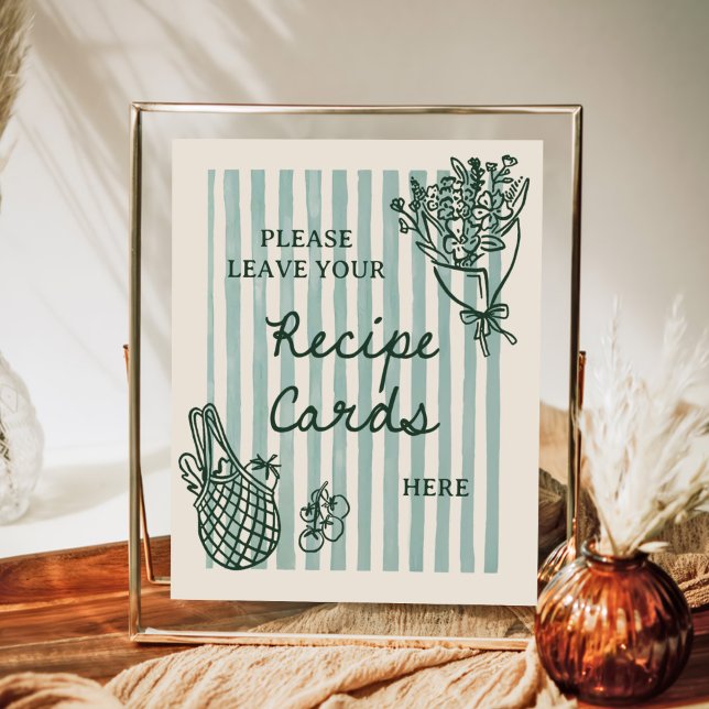 Av Markt Handritad Bröllopsduschrecept Poster (Skapare uppladdad)