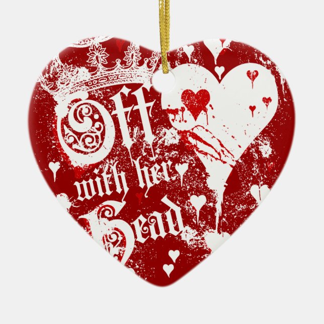 Av med huvudet julgransprydnad keramik (Framsidan)