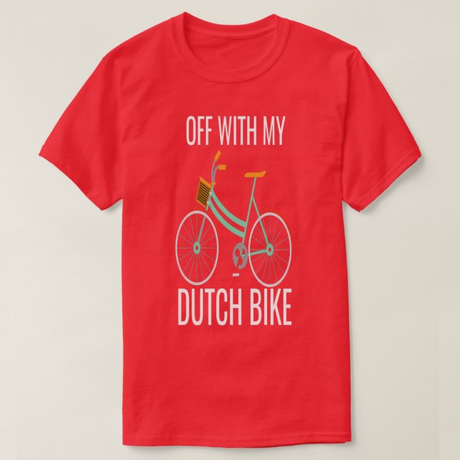 Av med min holländska cykel t shirt (Design framsida)