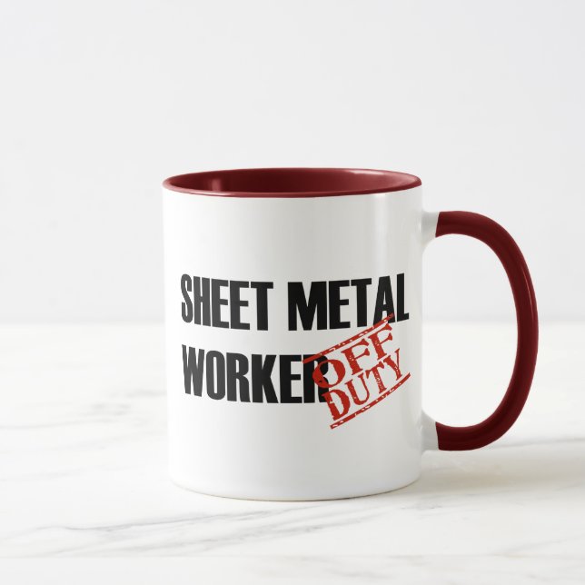 AV - METALLARBETARE för arbetsuppgift SHEEET Mugg (Höger)