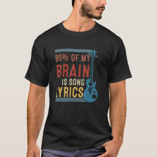 Av min hjärna är 80 Vintage i Sång T Shirt