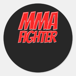 Av MMA Fighter - Coola MMA Design Sticker Runt Klistermärke