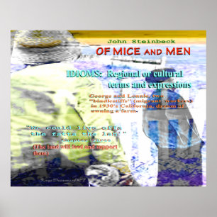 Av möss och Manar idiom Poster