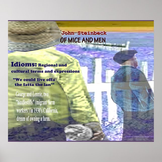 Av möss och Manar Poster (Framsidan)