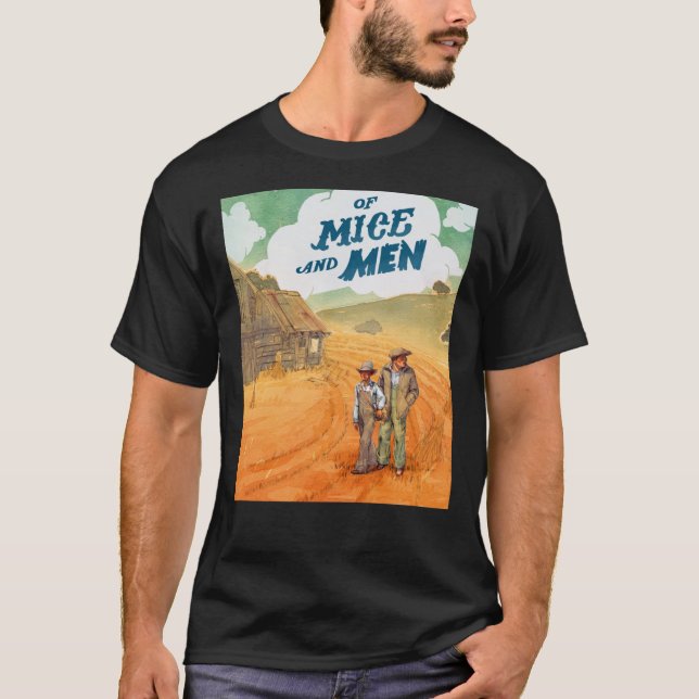 Av möss och Manar Poster klassisk T-Shirt (Framsida)