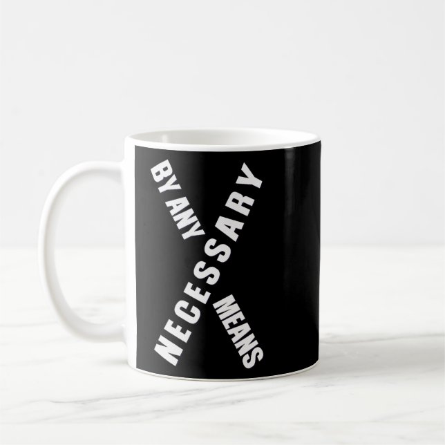 av någon Elak Malcolm Black History Månad Kaffemugg (Vänster)