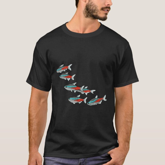 Av Neon Tetra Fish T Shirt (Framsida)