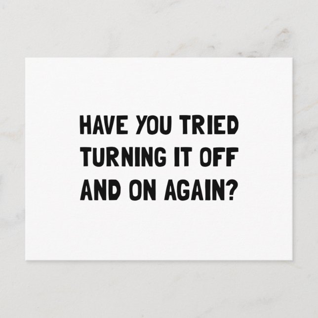 Av och på igen vykort (Framsida)