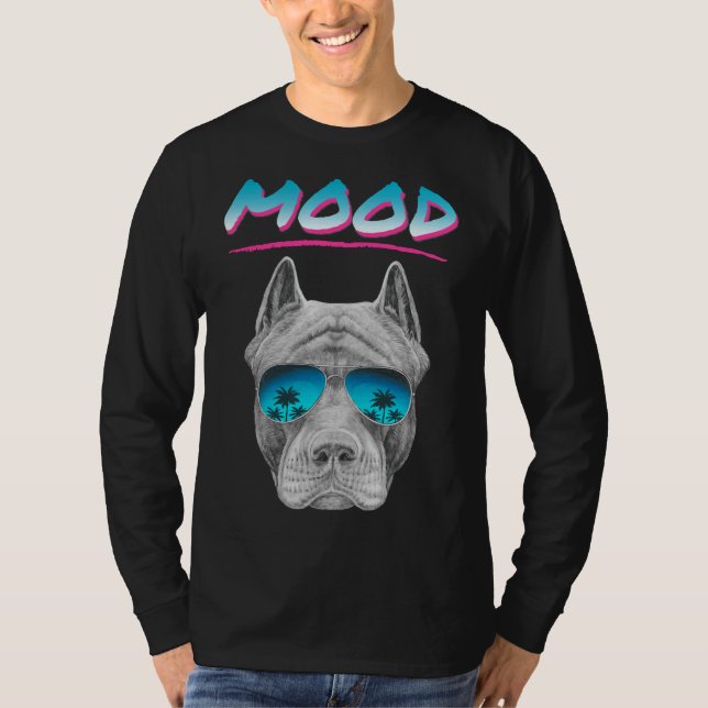Av Pitbull Mood T Shirt (Framsida)